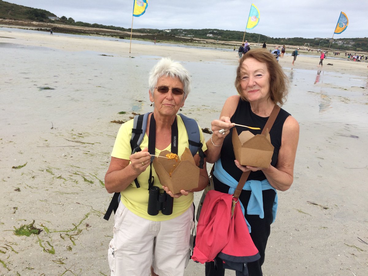 SheilaTourell's tweet photo. @IOSTravel enjoying paella when walking from Tresco to Bryer, September 2018. Best paella ever! https://t.co/Eu5RvGufDk