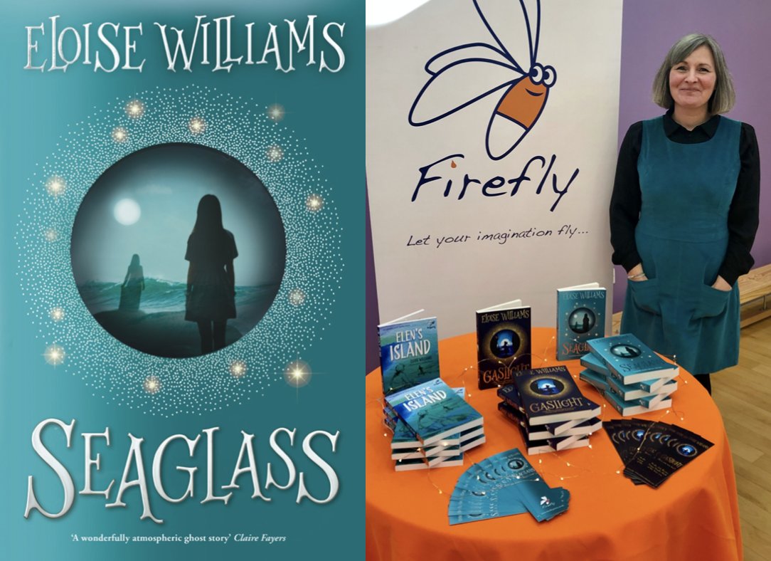 Here's the fantastic  @Eloisejwilliams  @Laureate_Wales as her Seaglass book cover 