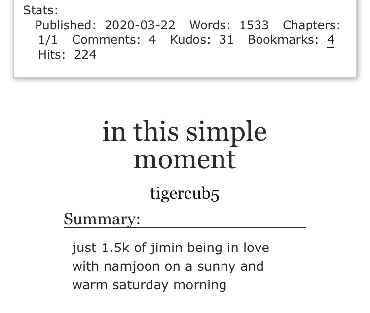 16. in this simple moment (tigercub5)➳1.5k