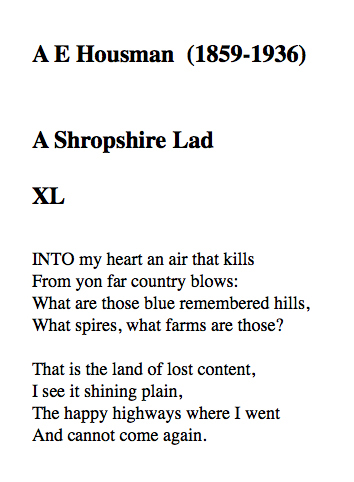 53 A Shropshire Lad XL by A E Housman, read by  @beatieedney  #PandemicPoems  https://soundcloud.com/user-115260978/53-a-shropshire-lad-xl-by-a-e-housman-read-by-beatie-edney