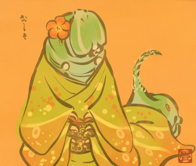 芋虫・毛虫妖怪③
#畳百鬼夜行絵巻 