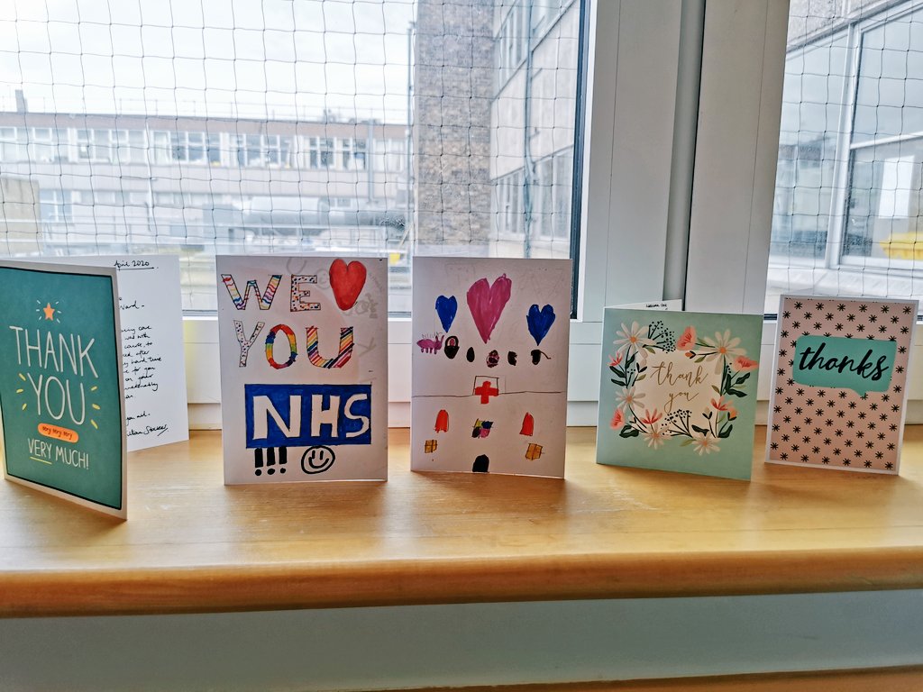 To those who want to, we'd love to brighten up our staff room with your beautiful drawings/ cards.... And remind staff here how appreciated they are ❤️

Please post to Robert Tiffany ward, Royal Marsden Hospital, Downs Road, Sutton SM2 5PT

Thanks for your support Xxx #COVID19