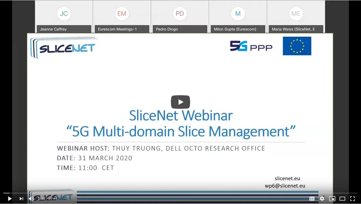 SliceNet_5G's tweet photo. Watch the video recording of our third 5G Network Slicing Webinar - Dr. Thuy Truong from Dell EMC explains '5G Multi–Domain Slice Management'.
https://t.co/SH9Be1nZas
#5G #NetworkSlicing #SliceNetwebinar #SliceNetVideo #FCAPS #ICT #H2020 @5GPPP https://t.co/WeYW5riMt1