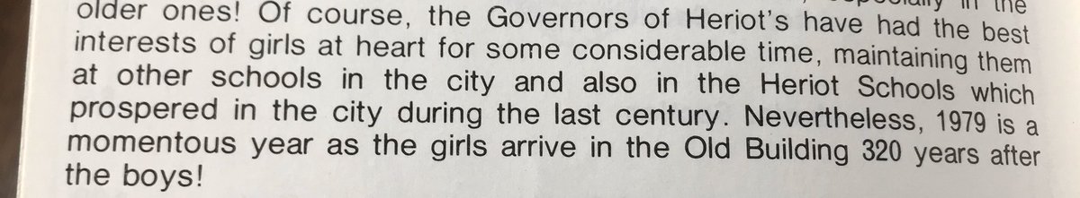 TheLibraryGHS's tweet photo. #archives30 #archivespath    In 1979, the school changed paths when girls were welcomed into Heriots as pupils for the first time. https://t.co/gfuRbTdWs9