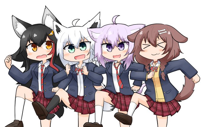 わっしょい! 
#絵かゆ #できたてころね #絵フブキ #みおーん絵 