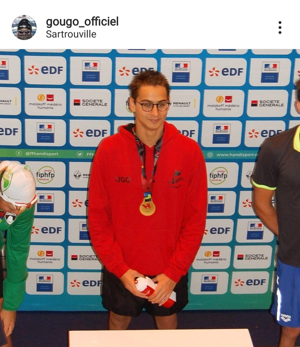 Champion d'Europe et champion du monde, le nageur Ugo Didier vise désormais les Jeux Paralympiques   @ugo_ddr