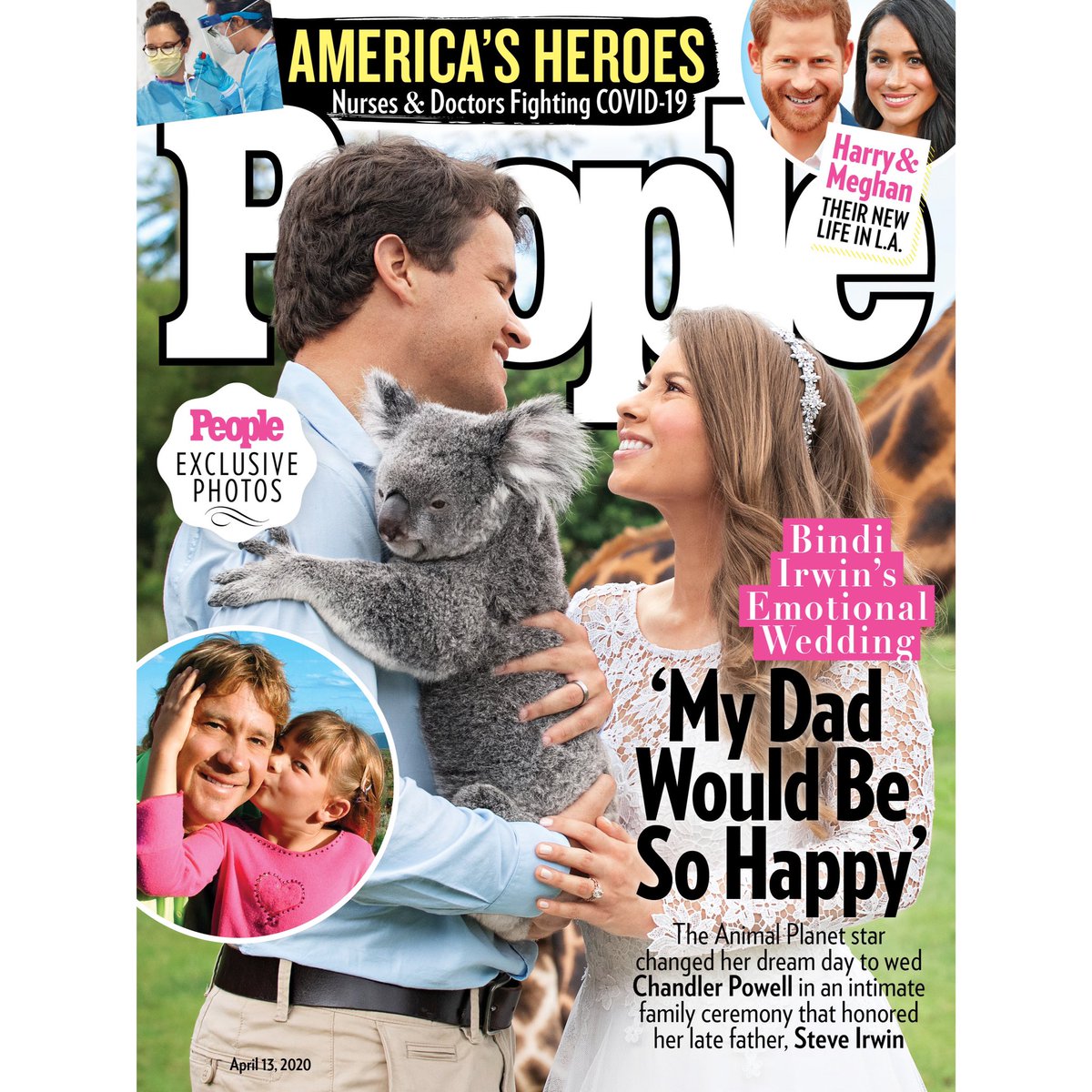 BindiIrwin's tweet photo. Wonderful news❤️
You can read about all the details of our wedding day in the new issue of @people Magazine.
We will also be sharing our entire wedding story on @AnimalPlanet April 18 during a special episode. We can’t wait to see you there.
Love wins!
https://t.co/NyqGHl0WOi https://t.co/oyJKkQjE8w