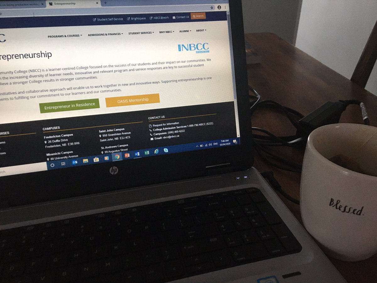 Happy Friday to my NBCC coworkers! . As another week closes on our remote work I wanted to give you all a shout out and say ‘you are awesome’.
#findjoy something small today! <a href="/myNBCC/">New Brunswick Community College</a> #flattenthecurve #strongertogether