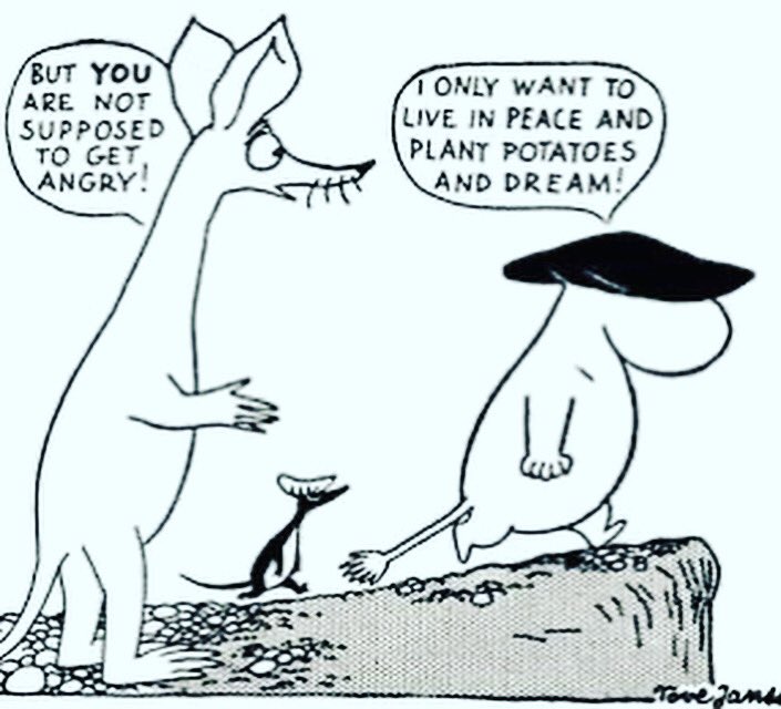 louisebrealey's tweet photo. Sorry to be yet another actor doing a live stream! 😳A number of people have asked me to read to them from the Moomins (my go-to when I can’t get to sleep) so I’m starting this eve at 9pm BST on Instagram Live with Comet in Moominland. #MoominsatBedtime https://t.co/IblM1K8Iss https://t.co/5ooSNFgoYs