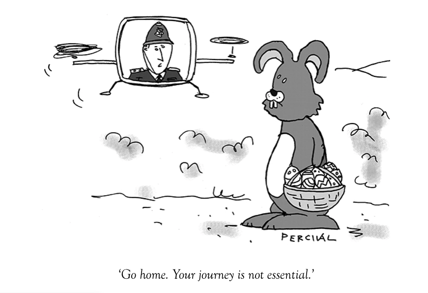 ‘Go home. Your journey is not essential.’