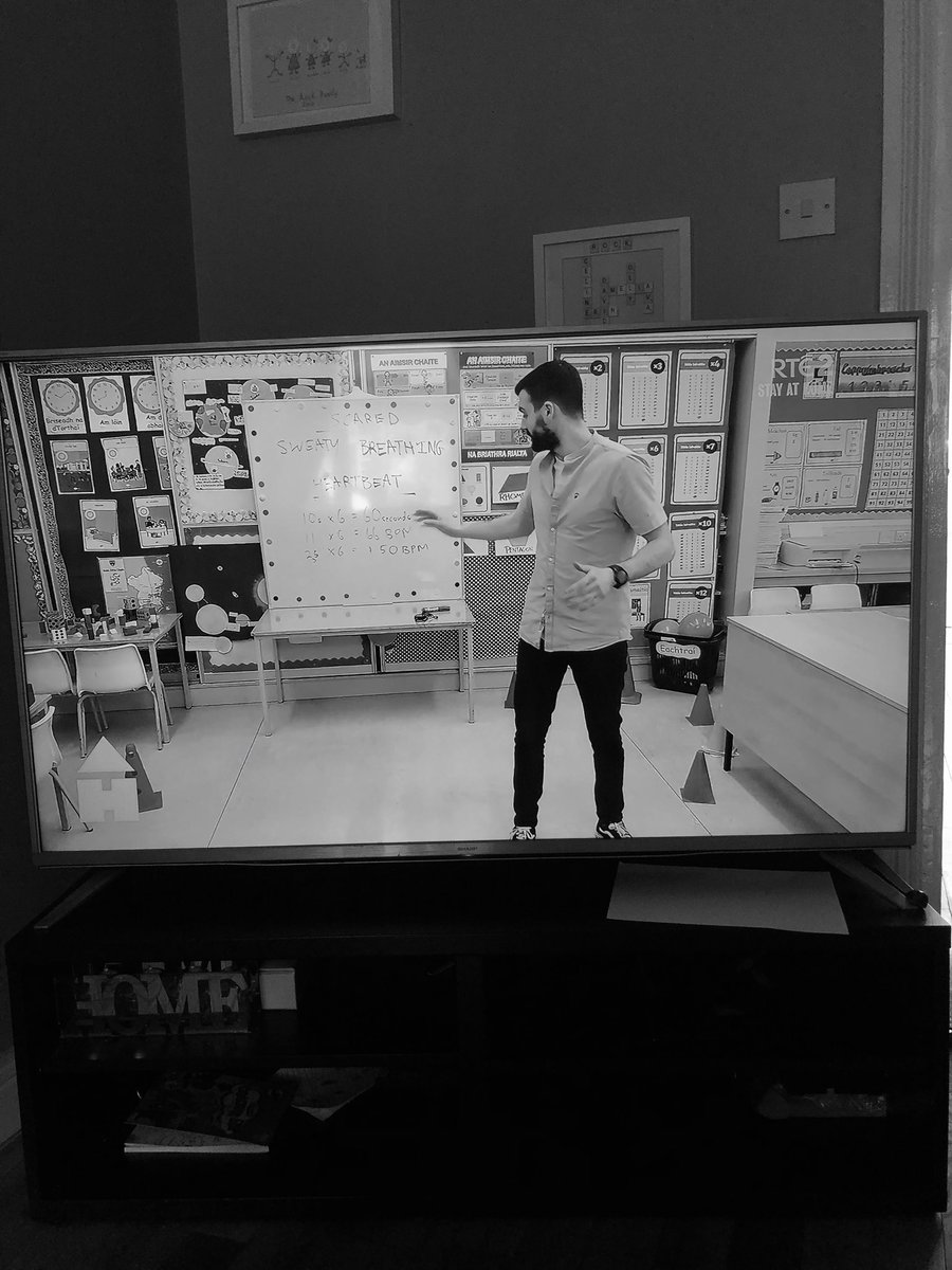celinerock1977's tweet photo. Bit of school to get the day started... @ArdRi_CNS #RTE #SchoolHub #homelearning #iaintnoteacher #Covid19Learning #INeedBackUp https://t.co/sZCpuOFcCW