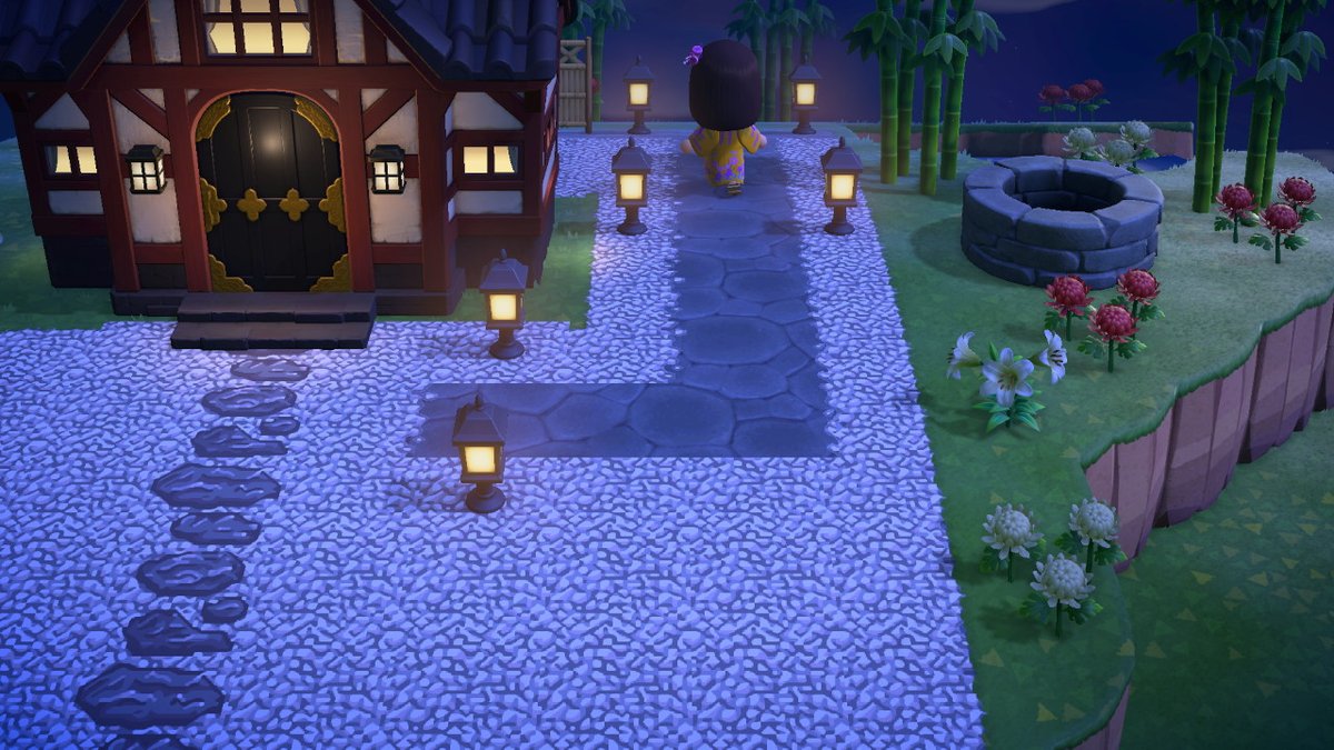 あつ森マイデザ 道 和風編 Min T ミント