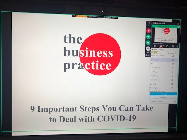 VentureNetwork's tweet photo. Interactive session this AM with Bray/Beacon groups for our online mtg for the #VentureNetwork. We had our Jane Hogan, The Business Practice giving timely giving us #tips and advice on managing your business thru #Covid19.  #WeConnectBusinesses #WeSupportBusinesses 
#networking https://t.co/oys7Pi5W94