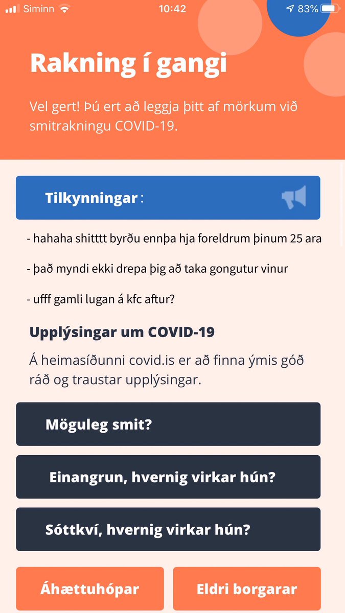 Kann einhver að slökkva á tilkynningum frá þessu rakningarappi?