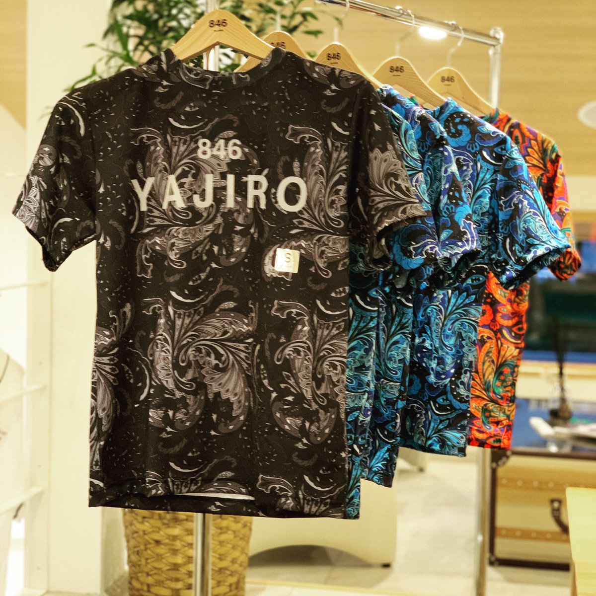 846yajiro tシャツ  ペイズリー柄オシャレ 最高級プロアスリートウェア