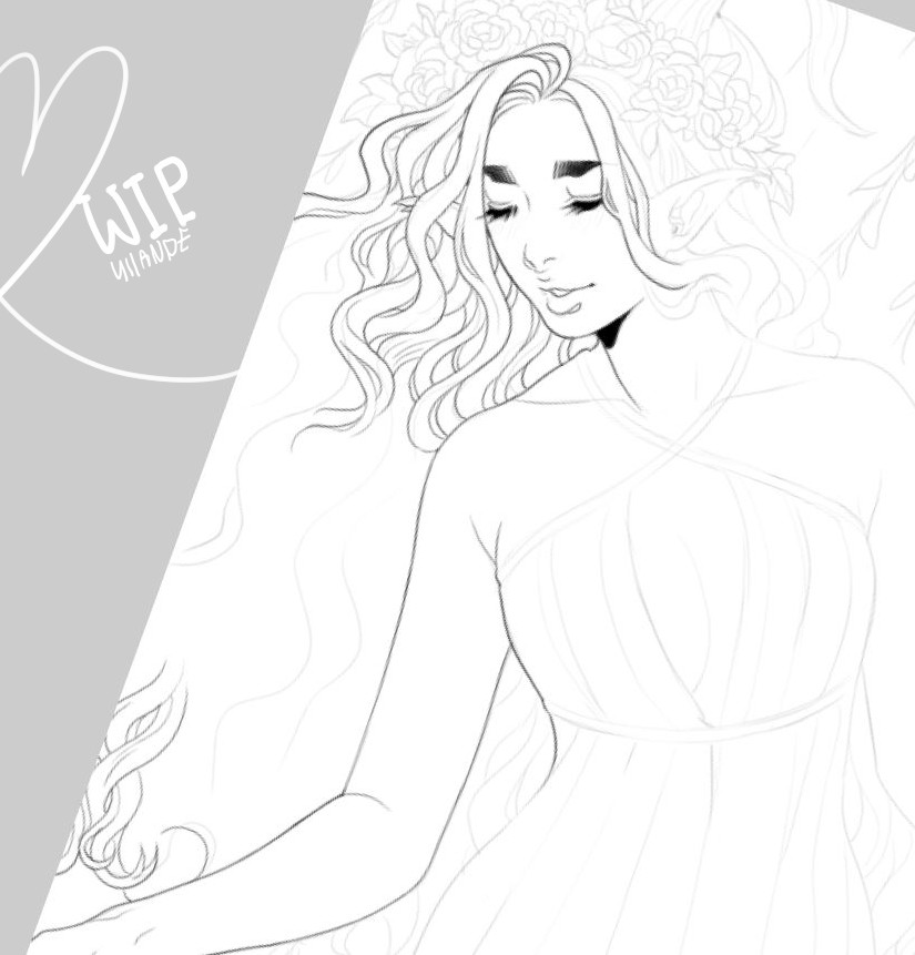 I don't know when I got so  patient with details, I used to be so intimidated by detail work not too long ago ? #wip #artistsontwitter #art #preview 