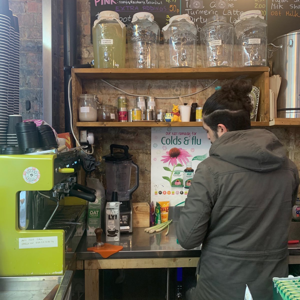 hackneyfresh's tweet image. We are still open every day for excellent coffee and kombucha, which is freshly made here in the store! 
We look forward to seeing you soon. Stay safe!