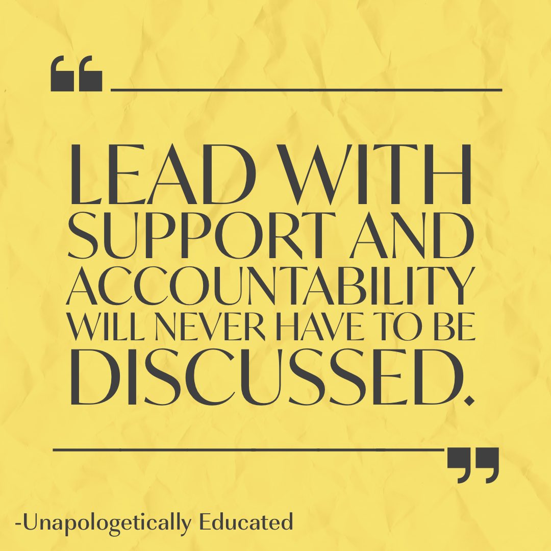 REAL TALK: SUPPORT YOUR PEOPLE! Assume the best in people. Stop wasting time hunting for the worst. #unapologeticallyeducated #principalsfollowprincipals #leadershipskills #edupodcaster #edupodcast #weleadtx