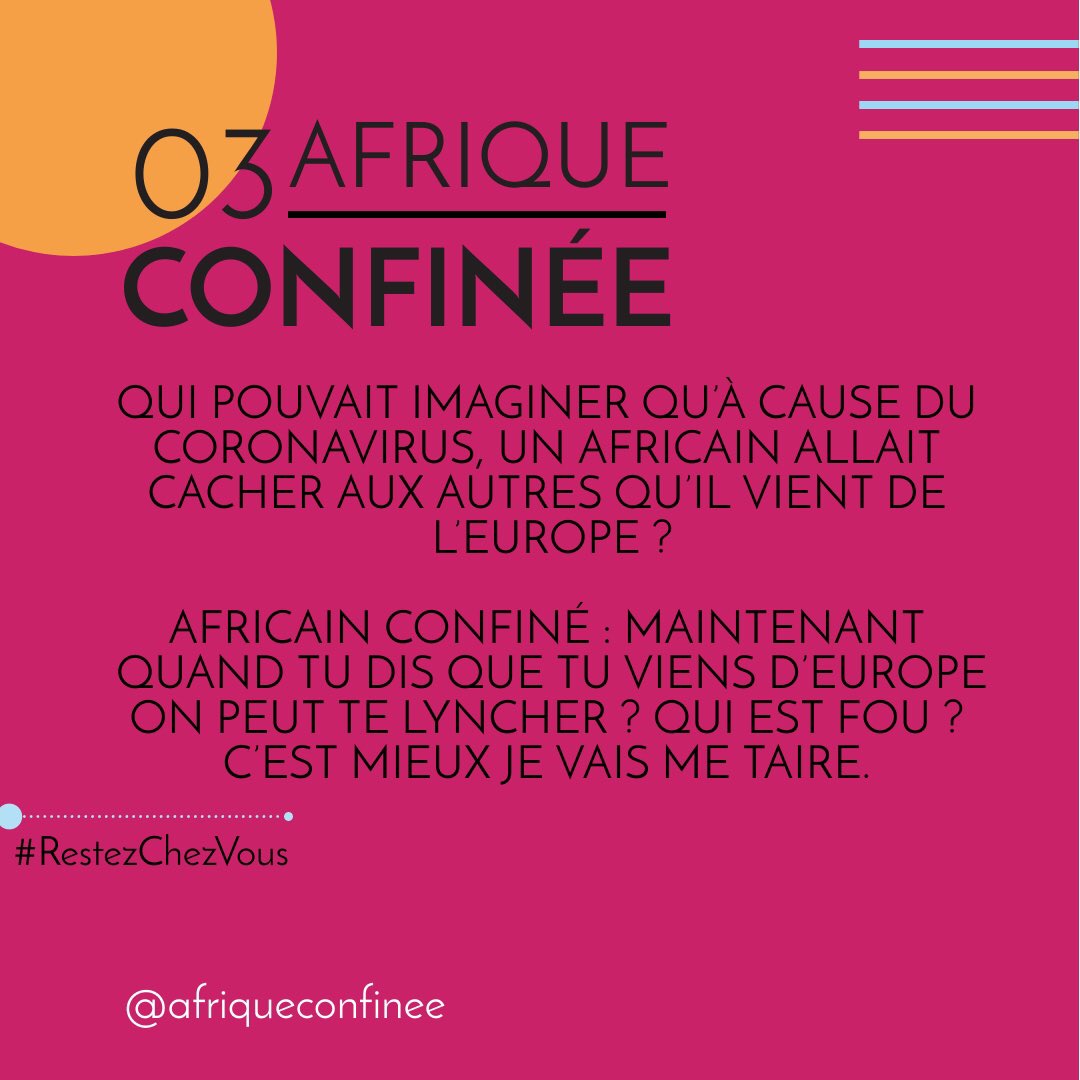 afriqueconfinee's tweet photo. L’Africain confiné n’a même pas peur. Sauf quand il faut se mettre en quarantaine ou en auto isolement. Il pense aux autres à sa façon. 
Incroyable mais vrai. J’ai bien dit « Une dose de lol et de vrai. »
#afriqueconfinee https://t.co/ePORTHJmDc