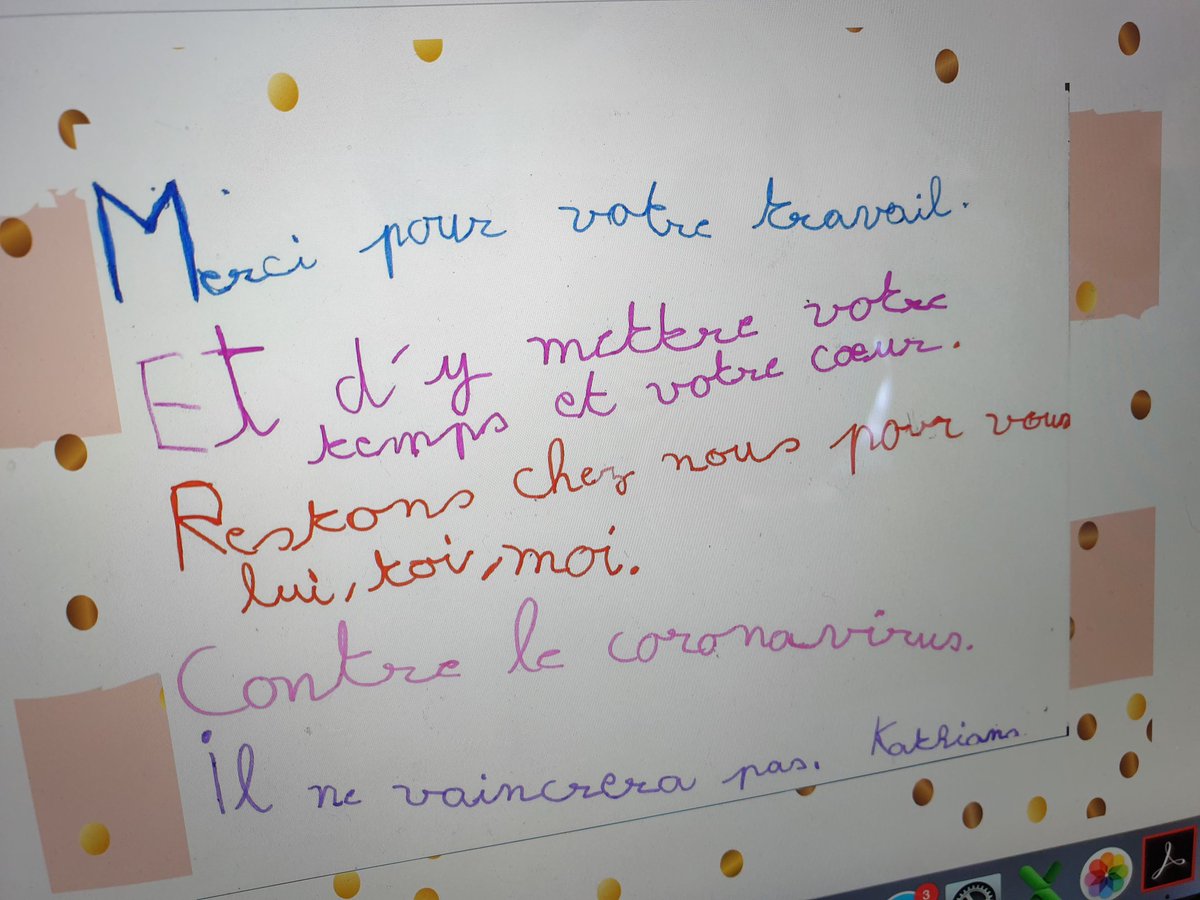 Julien Pea Les Eleves De L Ecole De Rurey Et Leur Maitresse Acbesancon Ont Adresse Des Acrostiches De Soutien Au Personnel Soignant Du Chru De Besancon Ils Ont Ete