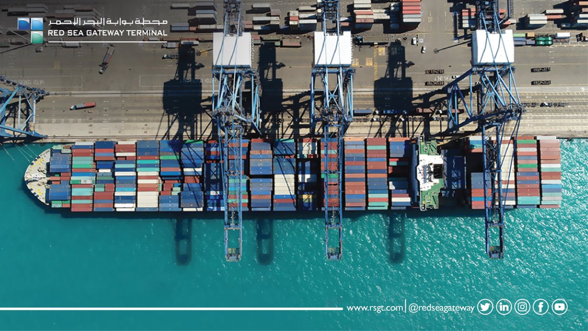 redseagateway's tweet photo. RSGT welcomed the first scheduled vessels call at the new Expanded Facility in Jeddah Islamic Port, as it gears up to serve customers at a world class terminal facility.

#Sustainable_Partnership_for_a_Promising_Future
#shipping
#continer
#terminal https://t.co/3XoQkLG5z6