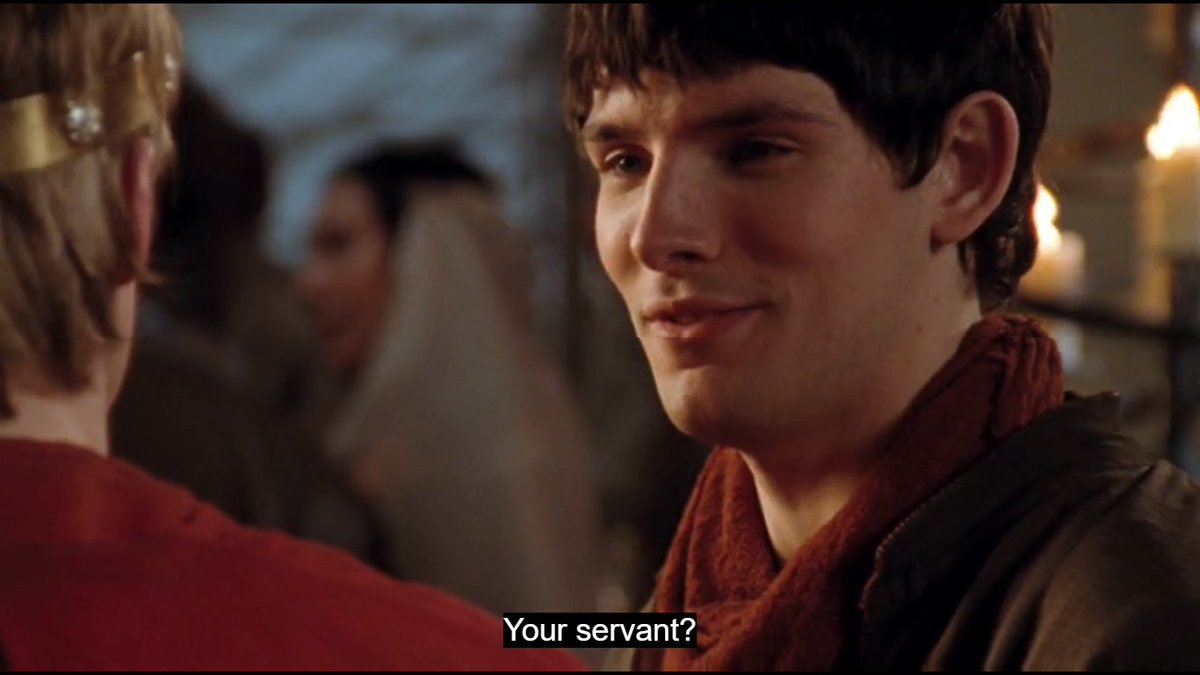 can we talk about this tho??? apart from the fact that this is the closest to apologising arthur can get, but... merlin saying "buy me a drink"?????what a shameless flirt