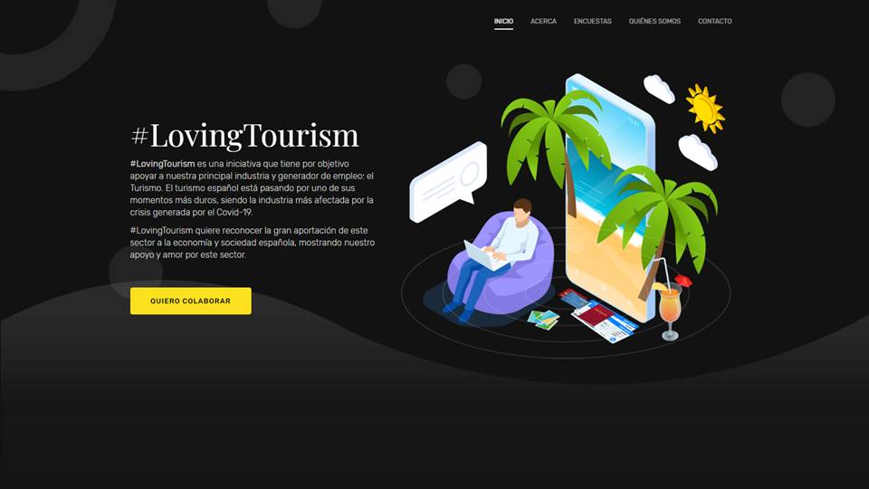 Ayudadnos a apoyar al sector turístico participando en el estudio sobre el comportamiento del turista frente a la actual crisis sanitaria, cumplimentando y compartiendo la encuesta lovingtourism.es/encuesta1.html
lovingtourism.es
#LovingTourism #TodosSomosTurismo