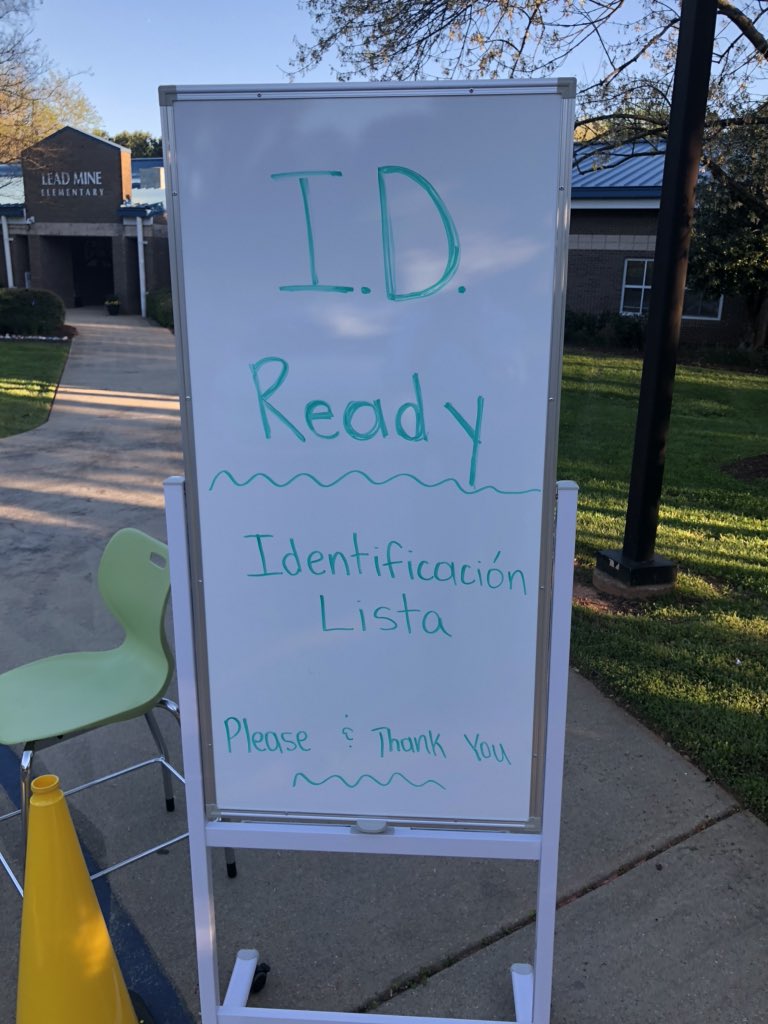CMcCabeWCPSS's tweet photo. Thanks to the staff @Lead_Mine and principal @JenaKehler for delivery of devices on @WCPSS first day of deployment to ensure #everystudent is connected and engaged in remote learning! All practiced social distancing. https://t.co/Wobyk0cCj6