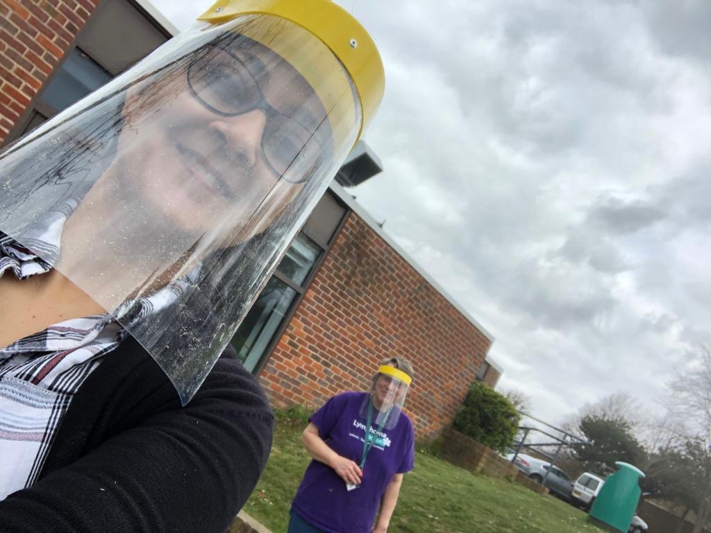 SCD_DT's tweet image. Mrs Andrews and Mrs Lalli have been busy designing and making PPE wear for our #NHSheroes ! D&amp;amp;T teachers across the country are scrambling together to save and support @NHS staff! Imagine a world without design and technology 🖥#SocialDistanacing #COVID19
