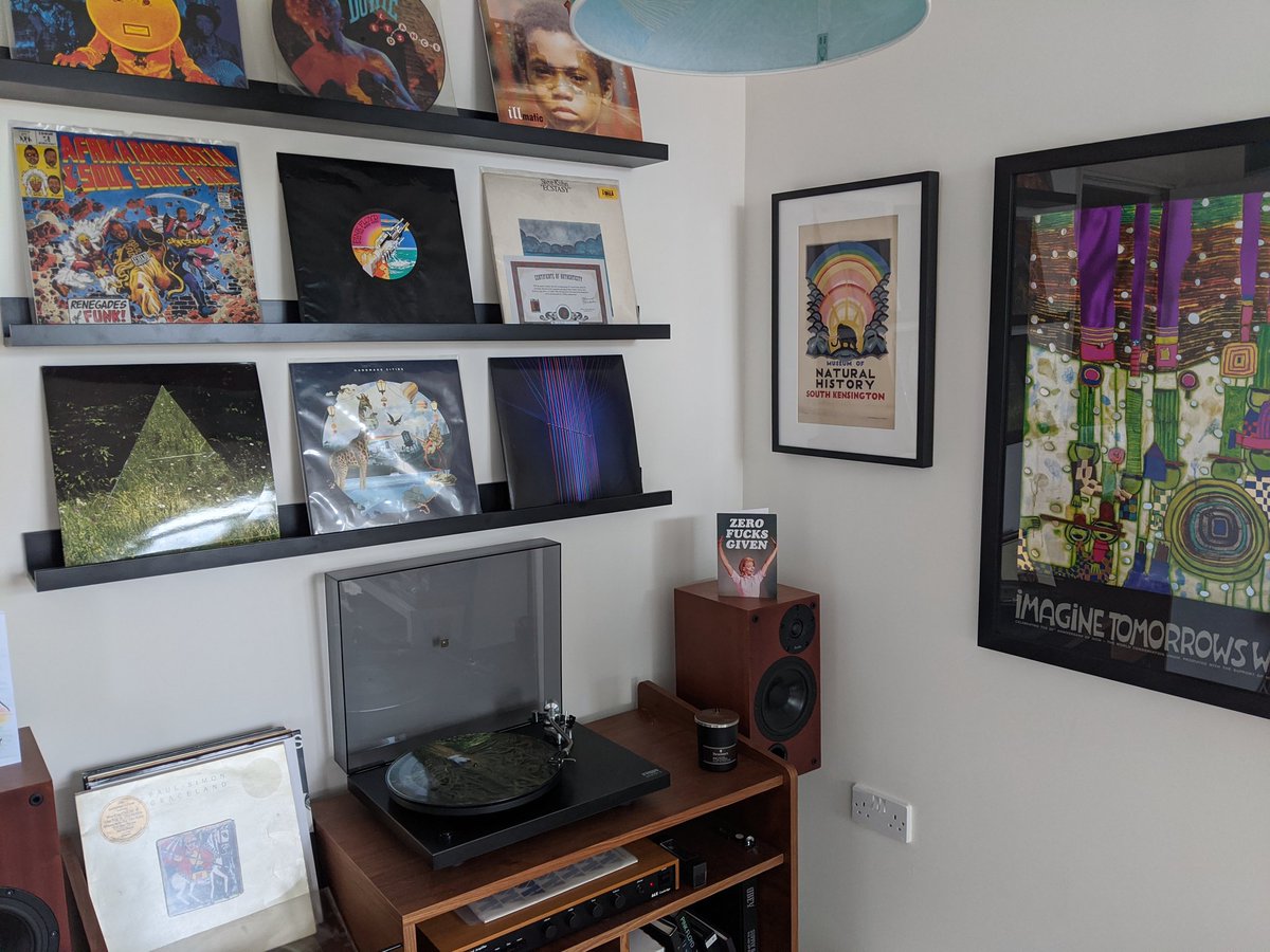 I've decided my version of productive these days is to hang up a new picture and listen to more records 😊