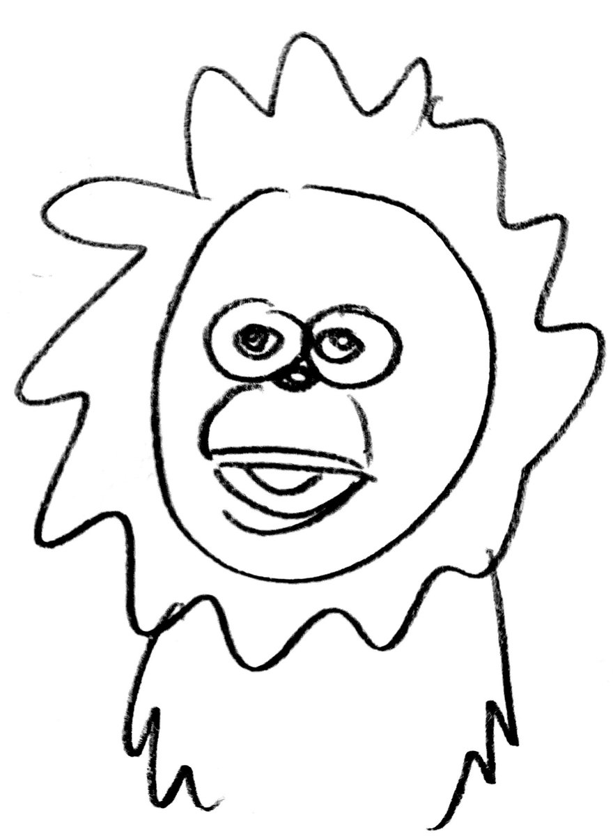 現実にいる人間の似顔絵は下手くそなサルにするって決めてる T C 竹内佐千子の漫画