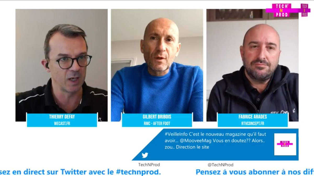BroadcasTime's tweet photo. Les amis Fabrice Arades et Thierry Defay @rtvconcept @T2fay viennent de lancer @TechNProd qui vous rappellera des souvenirs ! On leur souhaite plein de succès, en attendant le nouveau @BroadcasTime ! #prod #tech #media #streaming https://t.co/hUEjRvIAsz