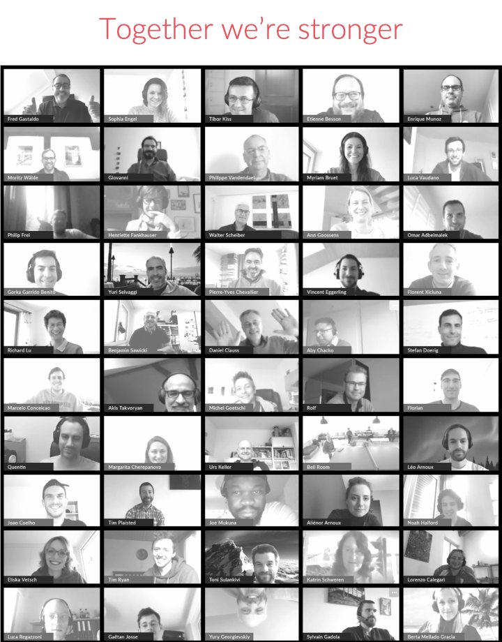 Meet our amazing team at tiko which has switched to a distributed home-office model for the time being and keeps on working to developing innovative solutions and products.

#tiko #TogetherAtHome #togetherwerestronger #team #teammeeting