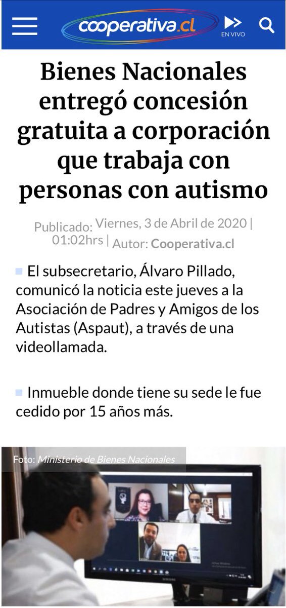 SubseBBNN's tweet photo. Te invitamos a leer la nota de @Cooperativa, que destaca la entrega de una concesión a largo plazo a #Aspaut.
La buena noticia fue dada por el subsecretario @alvaropillado y sus pares @CarolCBown y @s_villarrealb, a la pdta. de dicha asociación.
👉 https://t.co/4MWO0Zsurf https://t.co/s0ZEj5haE2