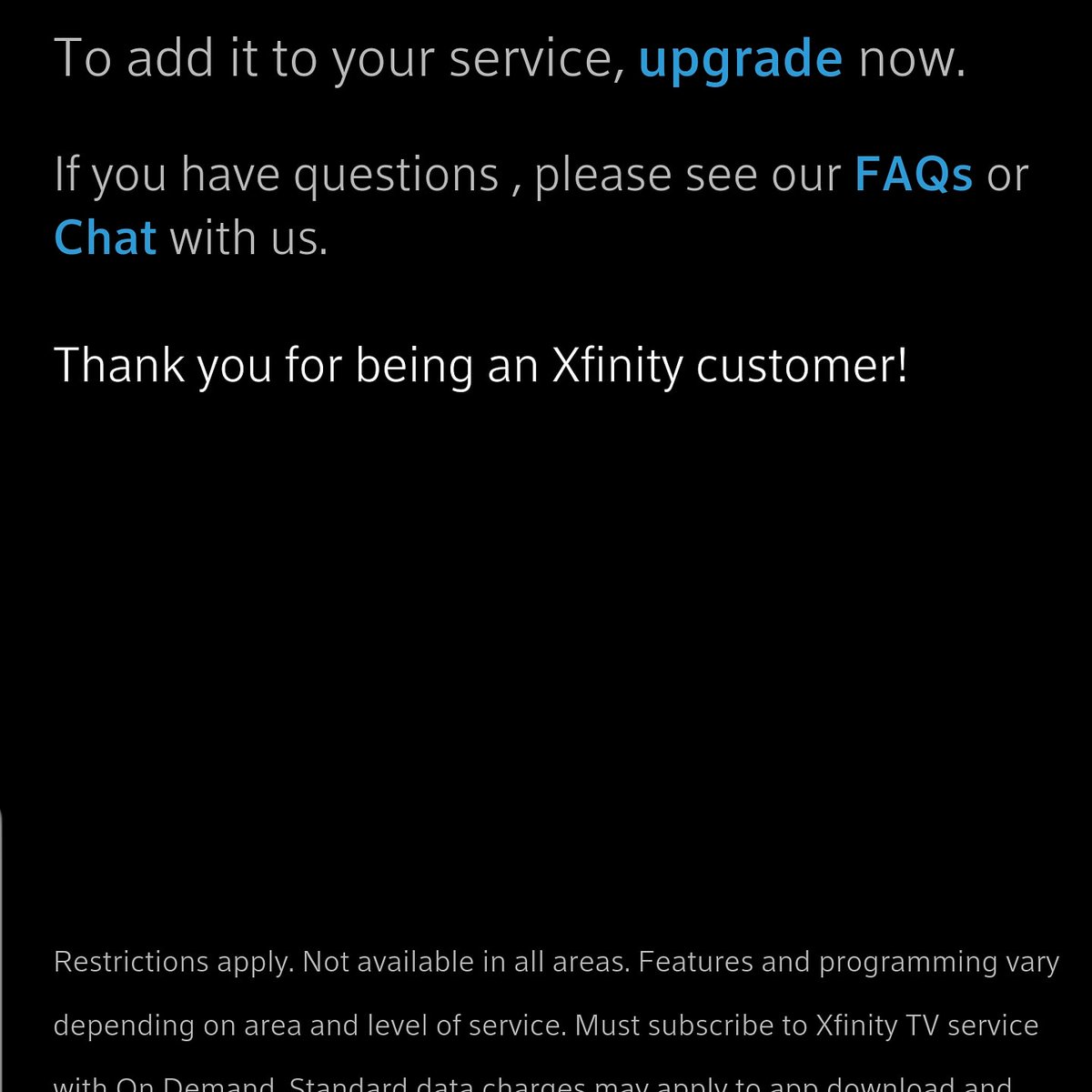 KimChilinski's tweet photo. Screw you @Xfinity.  I've been watching for months. Now you want more money from me? Your service is shitty enough and I pay through the nose now. https://t.co/Jyy90I7UO2