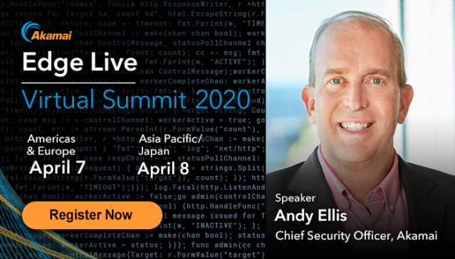 BorowskyLiz's tweet photo. .@csoandy shares key lessons from the past to help navigate today’s uncertain environment. Register now for #EdgeLive. @Akamai https://t.co/TusEv73ndo https://t.co/167mRitvvX
