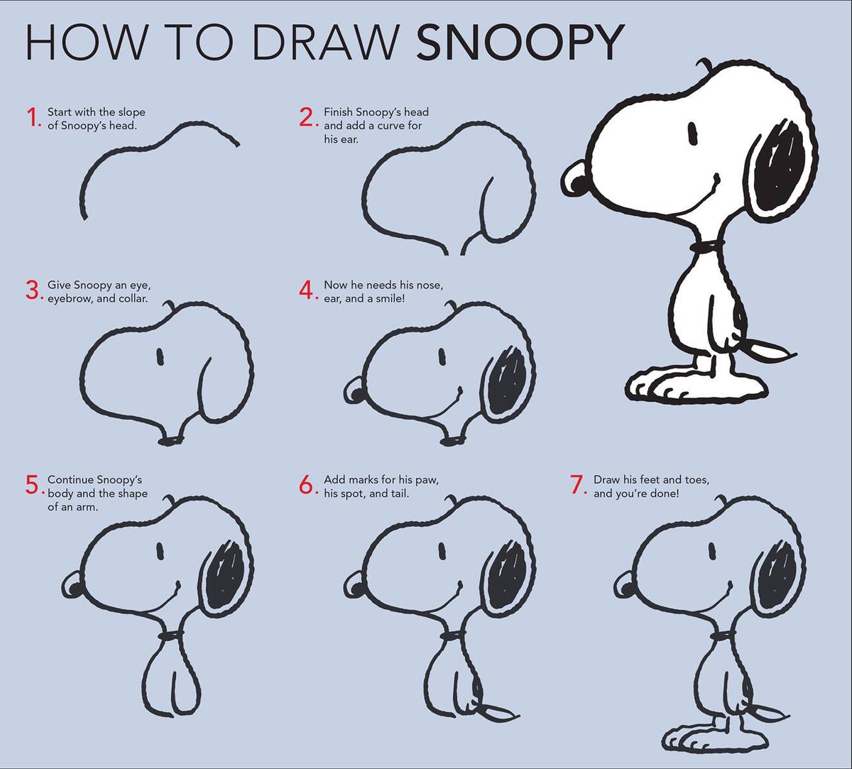 A drawing challenge for the weekend. Thanks <a href="/SchulzMuseum/">Charles M. Schulz Museum</a> for putting this together.  Post your drawings here and tag the museum.