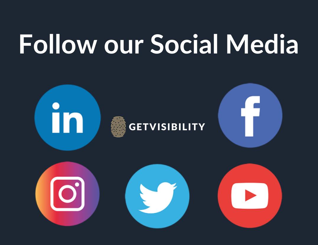 Get_visibility's tweet photo. We are on LinkedIn, Facebook, Twitter, YouTube and Instagram! Follow us to keep up with all the Getvisibility news!

LinkedIn: https://t.co/RNKmPeOs6I

Facebook: https://t.co/s55uMyFMMF

YouTube: https://t.co/sOuEAcNPNc

Instagram: https://t.co/lJsn5Dx747 https://t.co/j2ooQB5r6Z