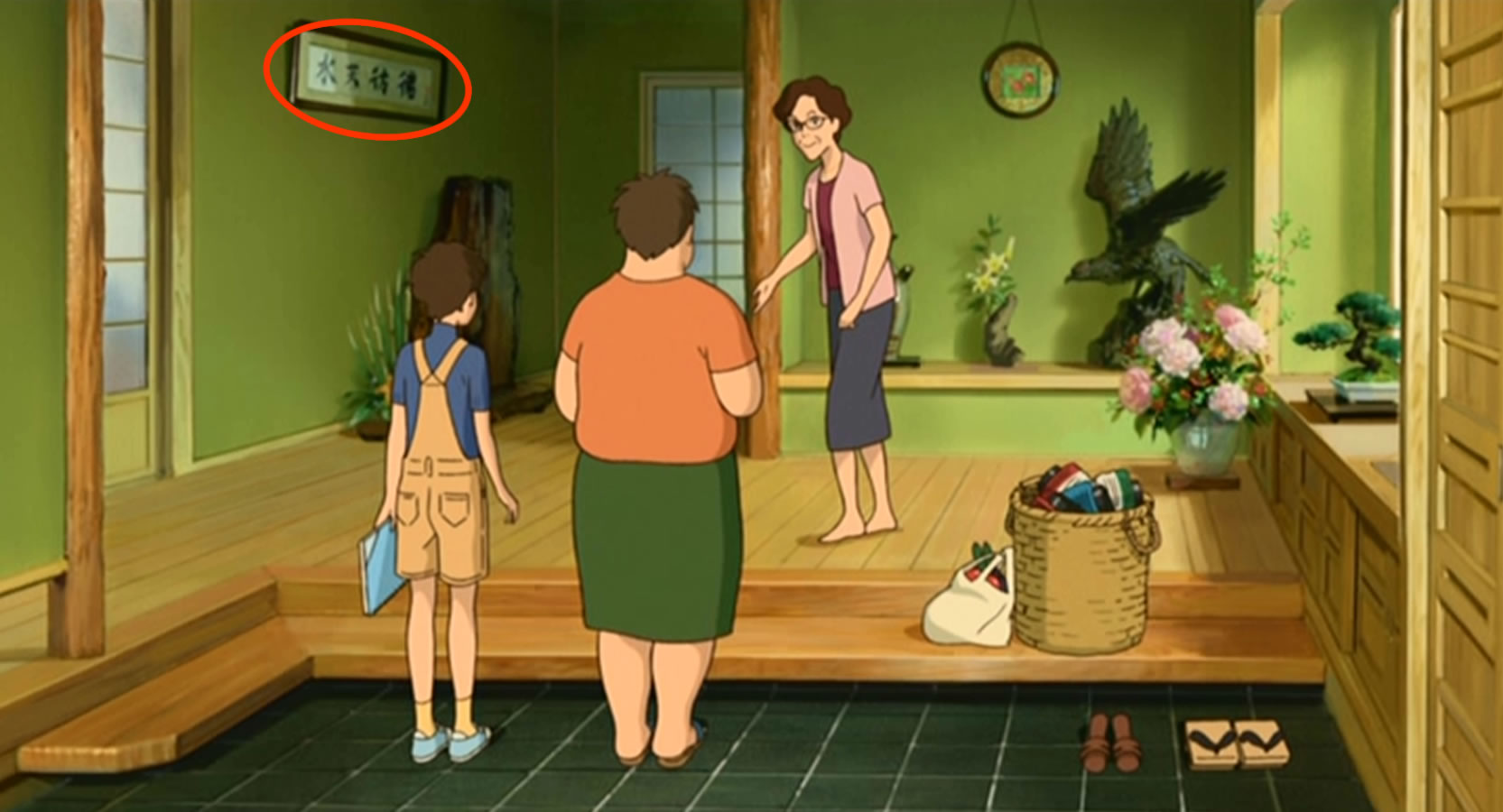 Twitter 上的 ジブリのせかい 非公式ファンサイト 角野家の玄関には 水天彷彿 の書が飾ってあります 遠くの水平線で空と海の青色が接して ひとつに融け合っていることを指す言葉です 思い出のマーニー T Co Hhmc5czw5i Twitter