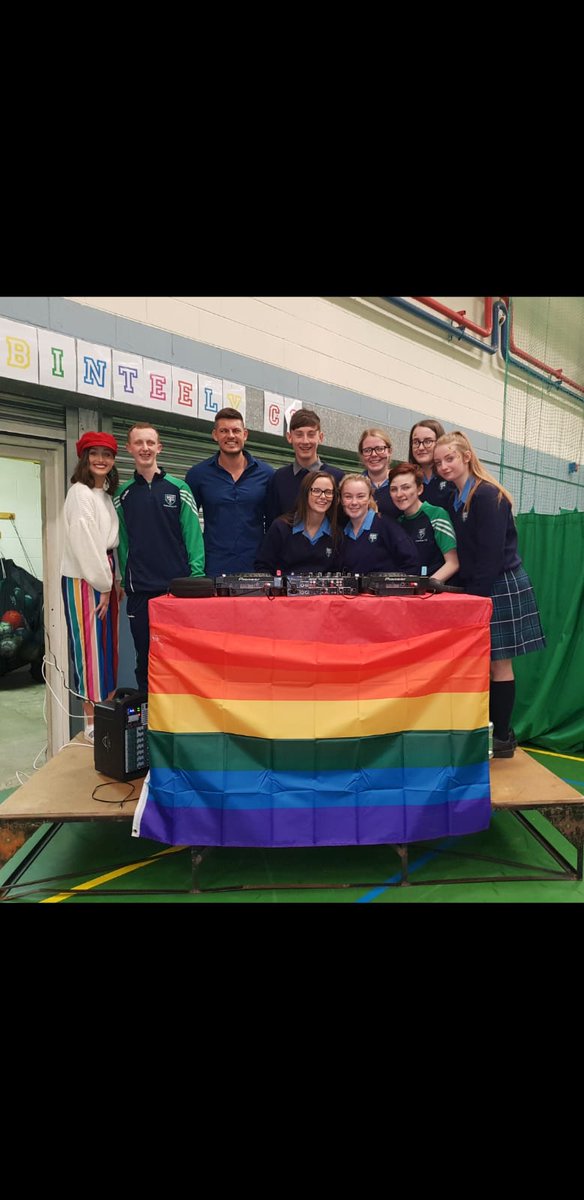 Cabinteely_Cs's tweet photo. This week would have marked our #StandUp against #LGBTI+ bullying awareness week. For now, here is a throwback of the fun times last year. At CCS we are committed to providing a safe environment for our #LGBTI+ students 🌈❤ #saynotobullying #standup https://t.co/DpMiS6JXB4