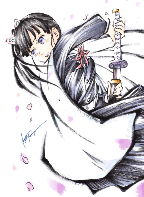 「継がれる想い」

#鬼滅の刃 #墨絵 