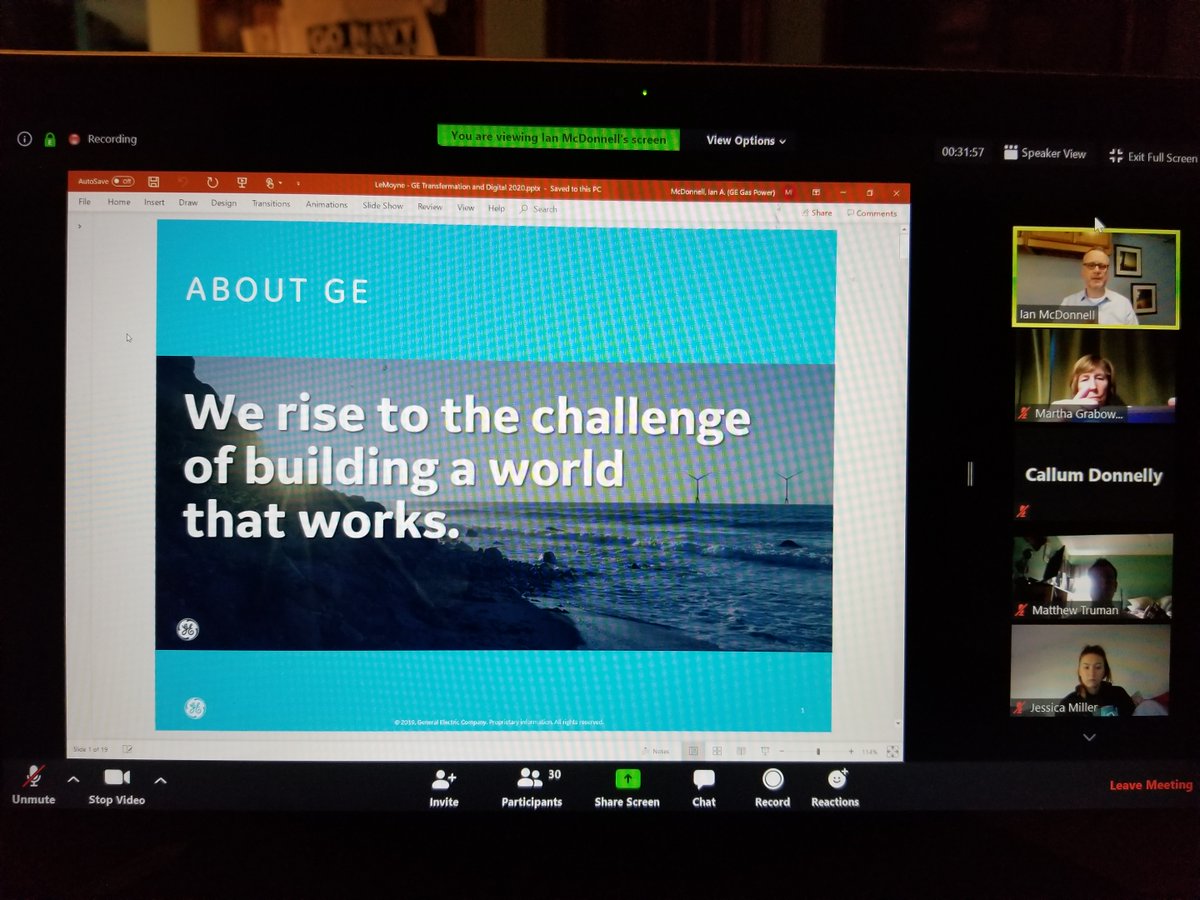 CoreLabsx0's tweet photo. Once again! Ian McDonnell '98 @GE_Power joined @LeMoyne @MaddenSchoolLMC #ITStrategy #EnterpriseSystems class on 4/1 (no fooling!). #DigitalTransformation #ITValue #Security #Analytics #Enterprise #cloud Tx, Ian! #RisingtotheChallengeofBuildingaWorldthatWorks #MIS601 #MIS455717 https://t.co/Rjo4oO22mZ
