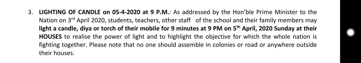 gbenhur's tweet image. why two-days notice for lighting diyas:

CBSE has sent out a circular to all schools, asking staff and students to light candle, diya or torch!

I will be surprised, if the government doesn&apos;t ask the discoms to switch-off power supply at 9 PM on Sunday!

#LockdownQuery
#diyajalao