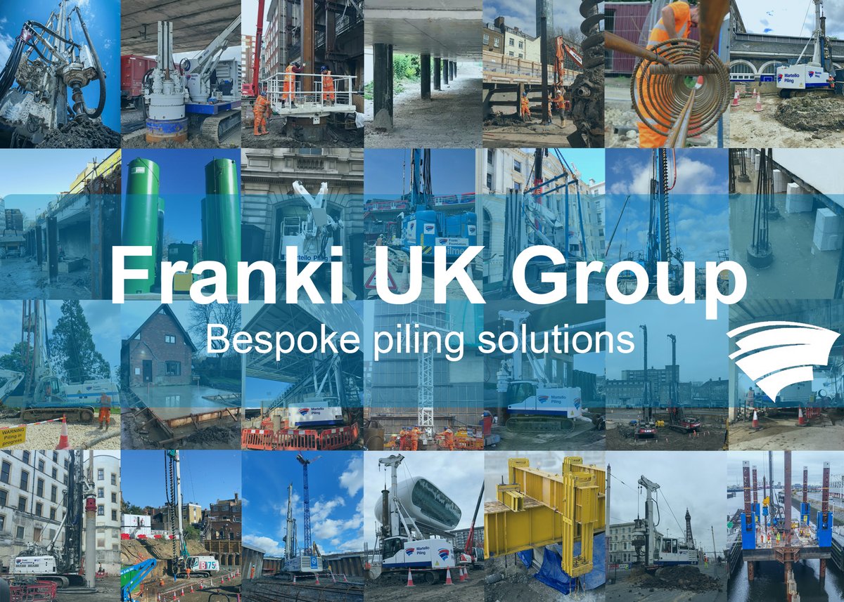 FFoundationsUK's tweet photo. Franki UK are continually challenging how piling schemes are delivered. Our engineers can offer alternative solutions that regularly provide cost and programme savings. 
View our extensive list of techniques here: https://t.co/nsB2EJedYA 
#strongdfoundations #solidfuture https://t.co/01dOf3qZc0