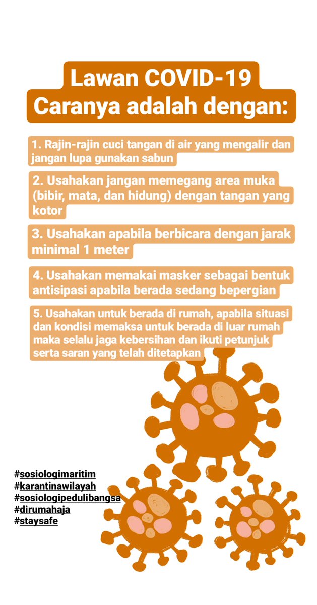 nurrohm46184635's tweet photo. #sosiologimaritim #sosiologipedulibangsa #KarantinaWilayah #LawanCovid19 https://t.co/yenuYbLuPv