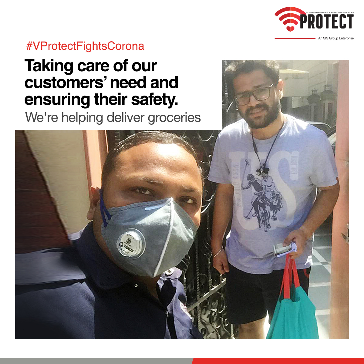 VProtectIndia's tweet photo. We understand it's unsafe for you to step out of your house right now. That's why our team is ensuring you don't have to, by delivering groceries and medical supplies at your doorstep.
#VProtectFightsCorona #WeCare #SocialDistancing #COVID19 #HomeSecurity #BeyondCallOfDuty https://t.co/8wzQTonHln