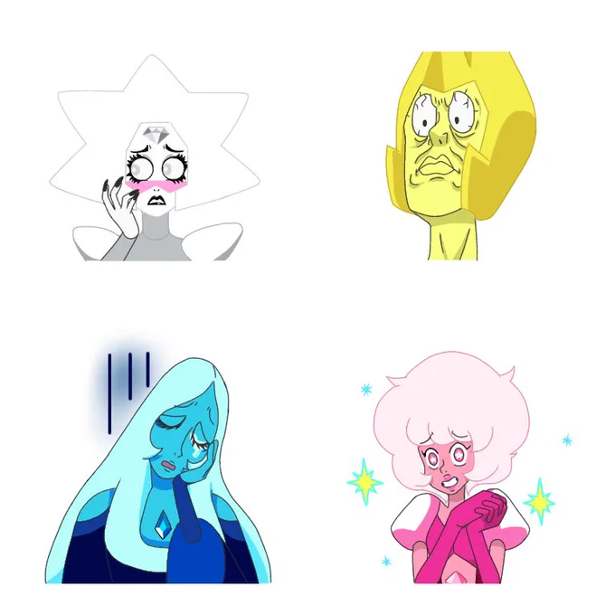 こんなLINEスタンプが出て欲しかった・・・#StevenUniverse #StevenUniverseFuture 