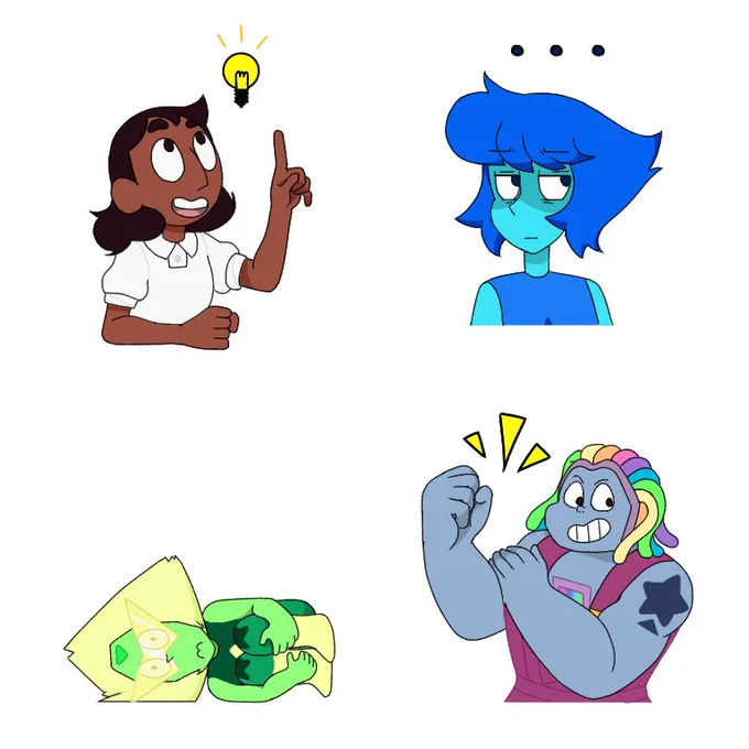 こんなLINEスタンプが出て欲しかった・・・#StevenUniverse #StevenUniverseFuture 
