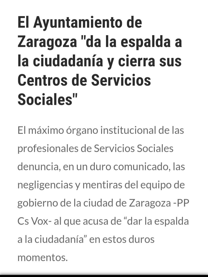 susodomin's tweet photo. Igual si leemos estas dos noticias juntas todo tiene más sentido.
@Jorge_Azcon externaliza la respuesta a las consecuencias sociales de la pandemia mientras ata de pies y manos a las profesionales de servicios sociales .
🤬 https://t.co/QLLrtjW1JJ