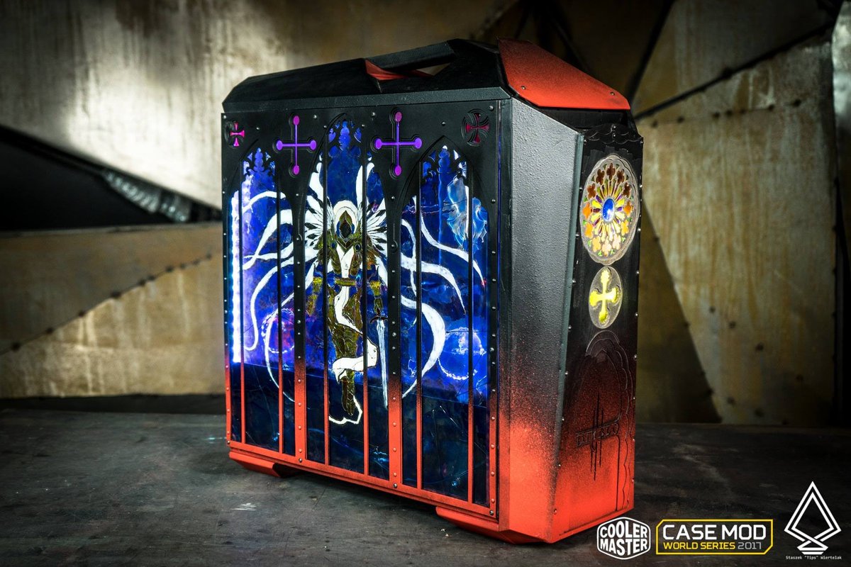 gskillgaming's tweet photo. I'm obsessed with the lighting effects on the stained glass windows - Aren't you?
📷Facebook.. Modding.pc.offical
#gskill #ripjawsV #pcmodding #diablo3 https://t.co/4bUZgmZN9W